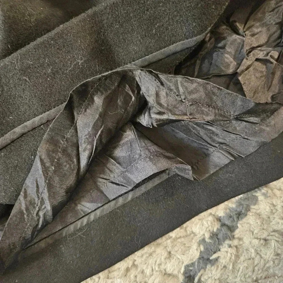 Nisiss wool midi length skirt with genuine leather accents s/m - Picture 5 of 8